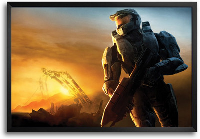 46% OFF on Halo Gamer Character Laminated Framed Paper Print 46% OFF on Halo Gamer Character Laminated Framed Paper Print