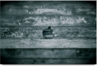 50% OFF on Apple logo with gray background Paper Print 50% OFF on Apple logo with gray background Paper Print