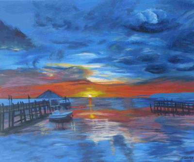 43% OFF on Painting without Frame Scenery-59 (34X22) Canvas Art