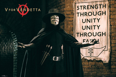 12% OFF on V For Vendetta Unity Official Paper Print