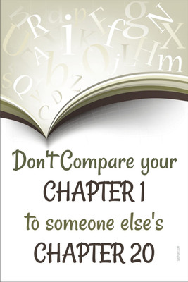 16% OFF on Poster - Don'T Compare Yourself With Anyone Paper Print