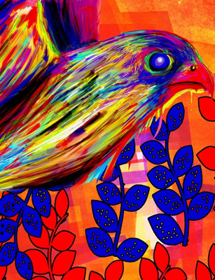 72% OFF on Canvas Painting Without Frame -Birds Canvas Art