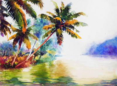 65% OFF on Backwater of Kerala Canvas Art