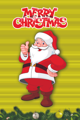 16% OFF on Poster - Santa Claus with Merry Christmus Paper Print