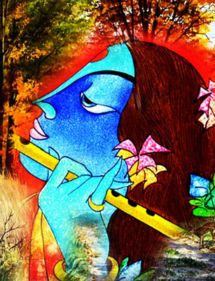 70% OFF on Canvas Painting Without Frame -God Canvas Art