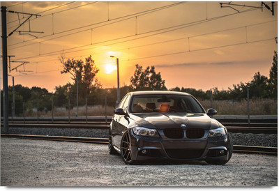 58% OFF on Black Car Poster Paper Print