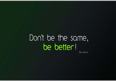 37% OFF on Don?t Be The Same Poster (18 x 12 Inches) by Shopkeeda Paper Print