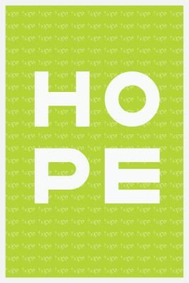 6% OFF on Hope Green Paper Print