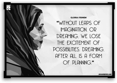 30% OFF on Preseed Prints Dreaming and Planning Motivational Quote Startup Matte Laminated Framed Poster Paper Print