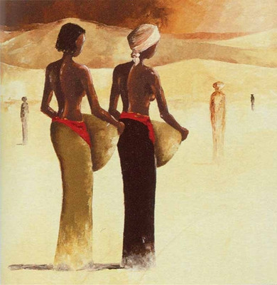 55% OFF on Two Ladies Fine Art Print