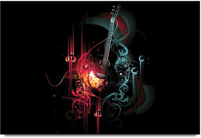 34% OFF on Black Guitar Paper Print 34% OFF on Black Guitar Paper Print