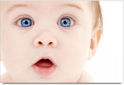 53% OFF on Sweet Baby with Hazel Eyes Laminated Poster Paper Print