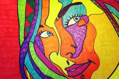 64% OFF on Colourful Girl Art Photographic Paper