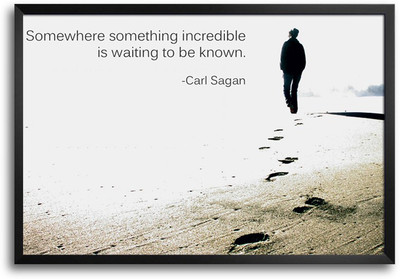 46% OFF on Somewhere Something Incredible by Carl Sagan. Laminated Framed Paper Print