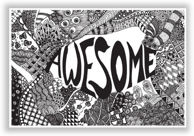 50% OFF on Awesome Line Art Sketch Detailed Sketch Paper Print