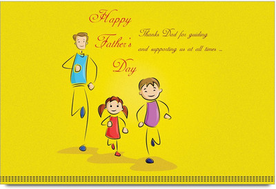 53% OFF on Happy Father's Day -SMFP00002209 Laminated Poster Paper Print