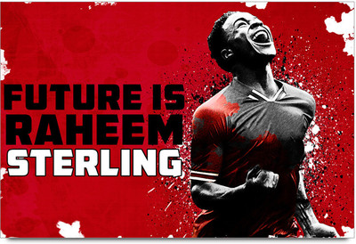 53% OFF on Shopmantra Raheem Sterling Footballer Poster Paper Print