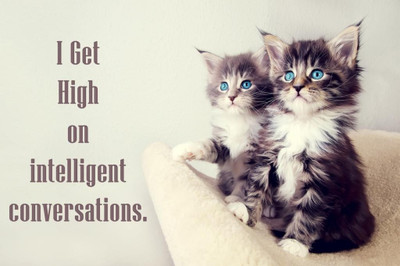 62% OFF on Get High On Intelligent Conversations Poster Photographic Paper