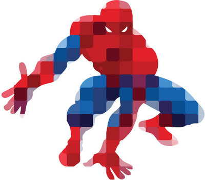 35% OFF on Spiderman Pixelite Paper Print