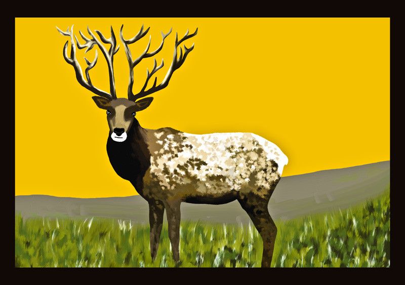 50% OFF on Mountain Deer Canvas Art