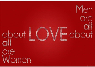 37% OFF on Men Are All About Love Poster (18 x 12 Inches) by Shopkeeda Paper Print