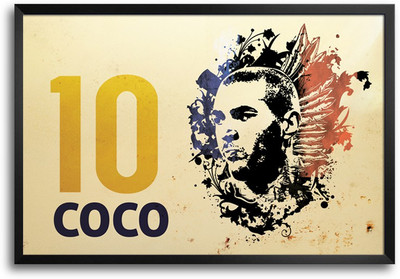 46% OFF on Shopmantra Karim Benzema France Football Laminated Frame Poster Paper Print