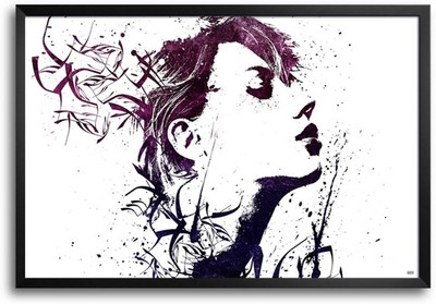 74% OFF on Girl Abstract Art Fp00004409 Framed Photographic Paper