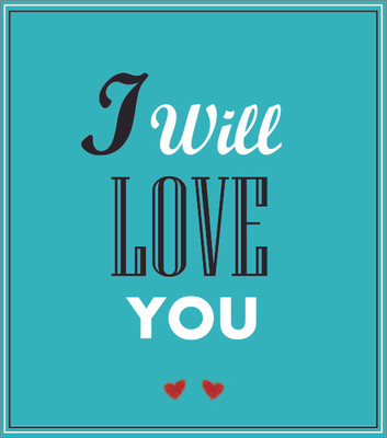 55% OFF on Love You Quote Paper Print