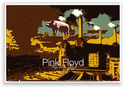 37% OFF on PosterGuy Pigs on the Wing Pink Floyd Poster Paper Print