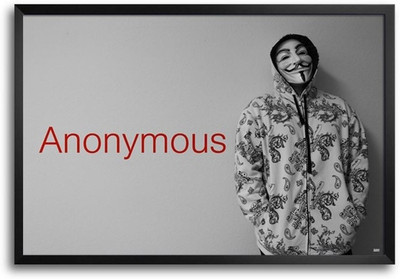 74% OFF on Joker Anonymous Fp00004067 Framed Photographic Paper