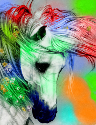 70% OFF on Canvas Painting Without Frame -Horse Canvas Art