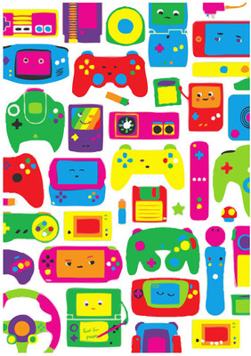 6% OFF on Consoles Coloured Paper Print