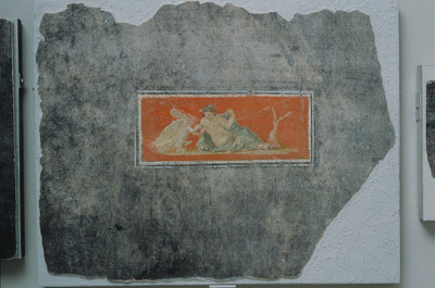 12% OFF on Fresco Fragment With Woman And Swan Fine Art Print