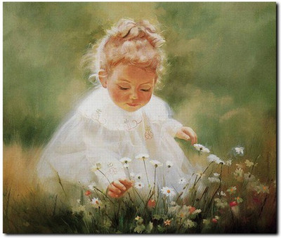 63% OFF on Stybuzz Girl In White Playing Frameless Canvas Art 63% OFF on Stybuzz Girl In White Playing Frameless Canvas Art