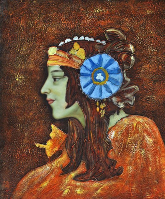 80% OFF on Holicshop lady Canvas Pianting without Frame Canvas Art