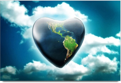 75% OFF on Sky Heart Paper Print