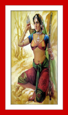 33% OFF on Fighter Women Painting Fine Art Print