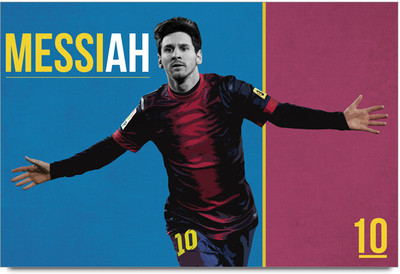 53% OFF on Shopmantra Lionel Messi Celebration Poster Paper Print