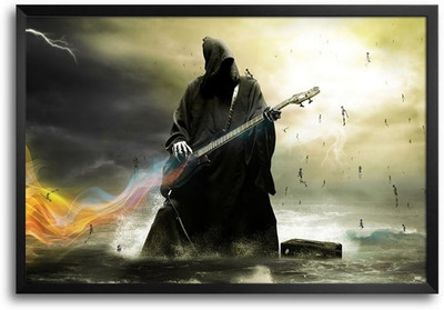 53% OFF on Death Guitar Fp00004635 Framed Photographic Paper