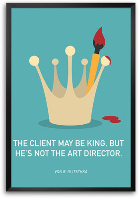 46% OFF on ShopMantra Art Director Quote Laminated Frame Poster Paper Print