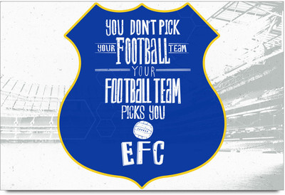 53% OFF on ShopMantra Everton Football Club Quote Poster Paper Print