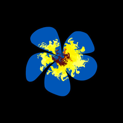 50% OFF on Frangipani Blue Canvas Art