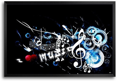74% OFF on Love Music Everyday Fp00004250 Framed Photographic Paper