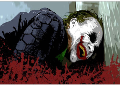 37% OFF on Joker's Laughter Poster (18 x 12 Inches) by Shopkeeda Paper Print