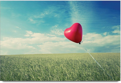 75% OFF on Gelexy Love Heart Paper Print