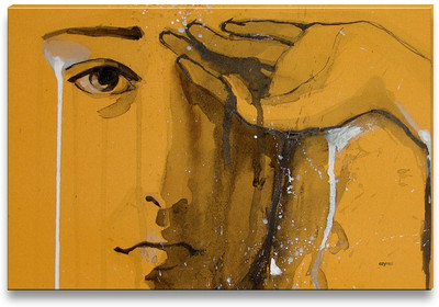 45% OFF on Portrait of Beautiful Girl Canvas Art