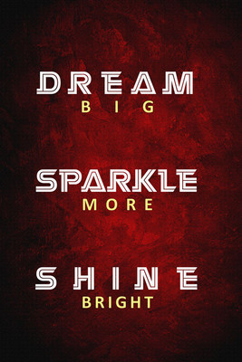 6% OFF on Dream - Sparkle - Shine Paper Print