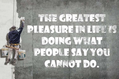 62% OFF on StyBuzz greatest pleasure in life grey poster Photographic Paper