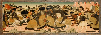 12% OFF on Battle Scene By Giovanni Di Ser Giovanni Guidi Lo Scheggia Italian Florentine Fine Art Print