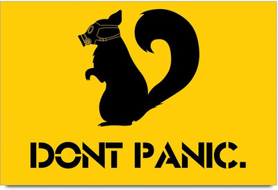 53% OFF on Don't Panic Squirrel Minimal Design Laminated Poster Paper Print 53% OFF on Don't Panic Squirrel Minimal Design Laminated Poster Paper Print